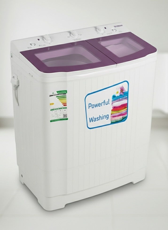 Fresh 10Kg Twin Tub Washing Machine Dual Motor Powerful Washing White – FWM12500 - Image 3